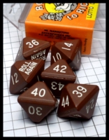 Dice : Dice - Game Dice - Roll To Riches Brown Lotto Dice - KC Aug 2015